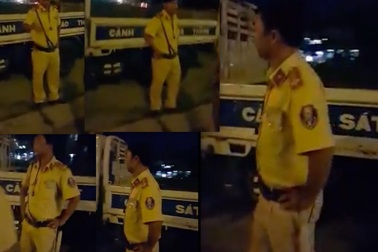 Xôn xao clip CSGT bị tố đánh người rồi chui vào xe đặc chủng lẩn tránh