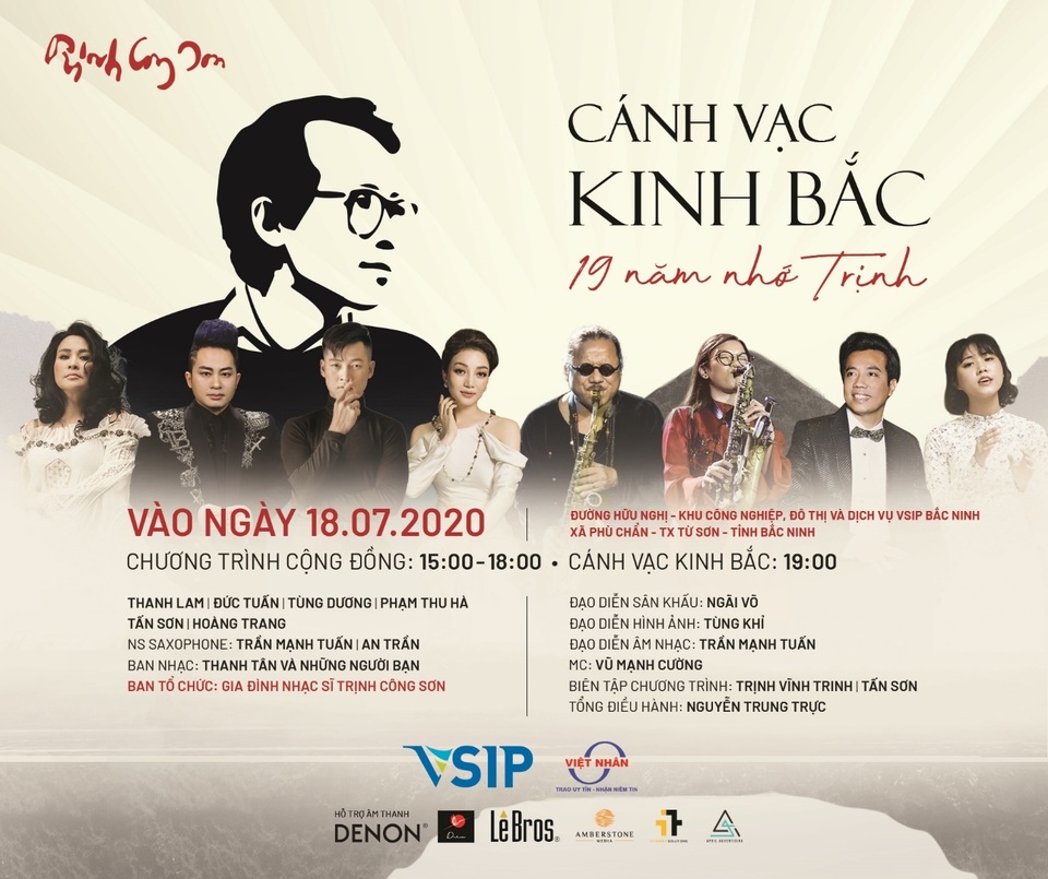 Đêm nhạc Trịnh 2020 - “Cánh vạc Kinh Bắc” tại VSIP Bắc Ninh - 1 Đêm nhạc Trịnh 2020 - “Cánh vạc Kinh Bắc” tại VSIP Bắc Ninh - 1