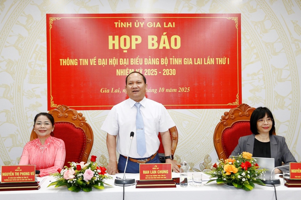 Gia Lai ជូនដំណឹងអំពីសមាជបក្សខេត្តសម្រាប់អាណត្តិ 2025-2030 - 1 Gia Lai thông tin về Đại hội Đảng bộ tỉnh nhiệm kỳ 2025-2030 - 1