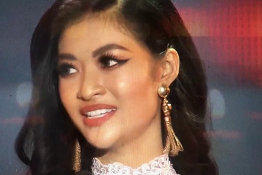 Kiều Loan thuyết trình khi lọt top 10 Miss Grand International 2019