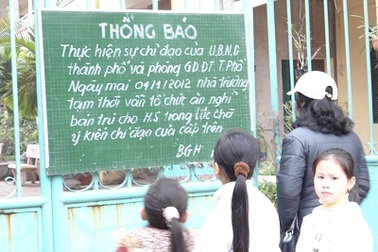 “May mà nhà trường mở lại dịch vụ bán trú”