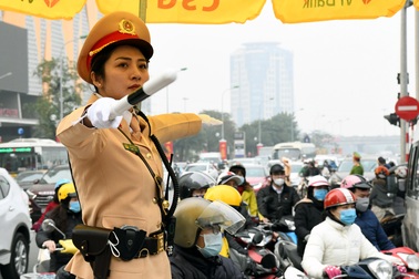 Hàng trăm cảnh sát tổng duyệt phương án dẫn đoàn Đại hội Đảng