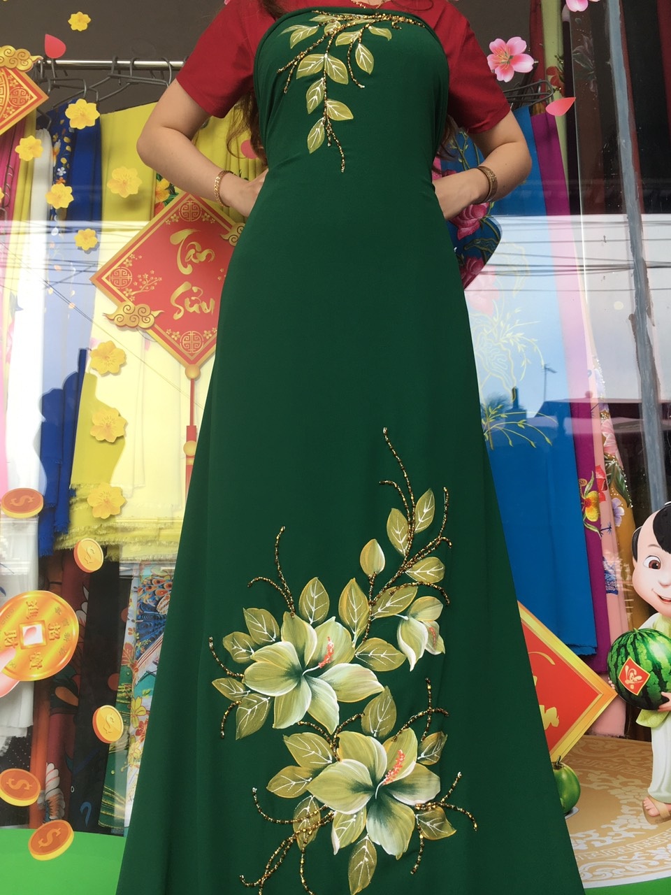 Vai ao dai ngoc hotsell