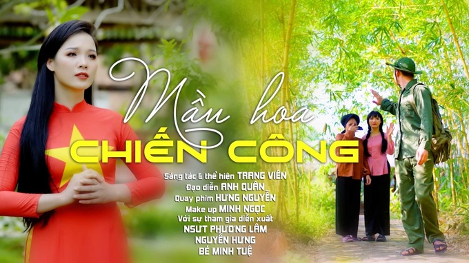 Á hậu Trang Viên làm MV “Màu hoa chiến công”  - Ảnh 1.