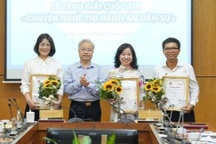 Báo Dân trí đoạt giải B cuộc thi viết về nghề thi hành án dân sự