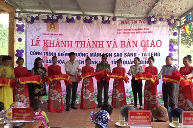 Cô trò vùng cao vui mừng đón nhận phòng học mới khang trang