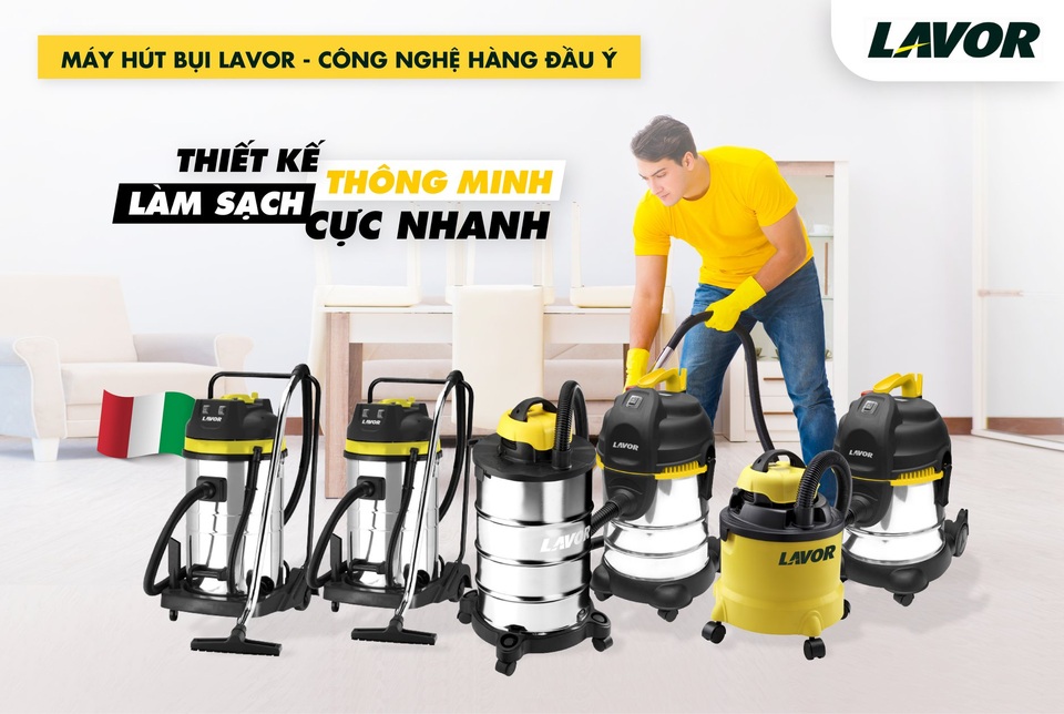 Máy hút bụi/máy phun áp lực nước Lavor (Italia) đã có mặt tại Việt Nam - 1