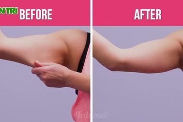 6 động tác tập tại nhà để "đánh bay" mỡ thừa, cánh tay thon gọn