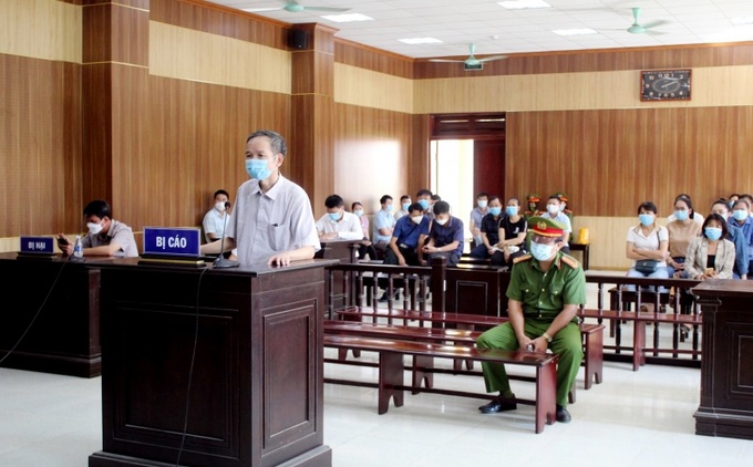 Bị cáo Hồ Đình Tùng tại phiên tòa