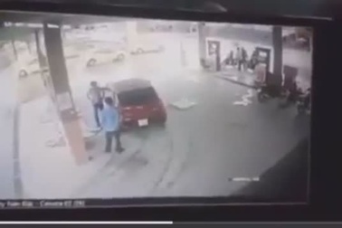 Cảnh giác trước thủ đoạn trộm cắp tài sản trên ô tô trong khi đổ xăng