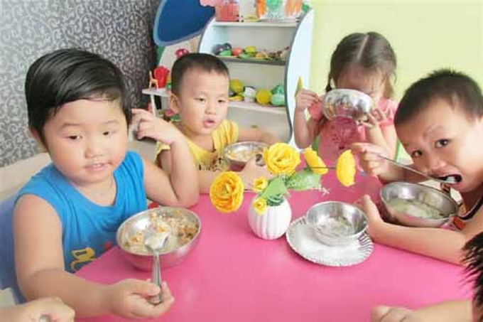 Bữa ăn ở một lớp mẫu giáo. (Ảnh minh họa)