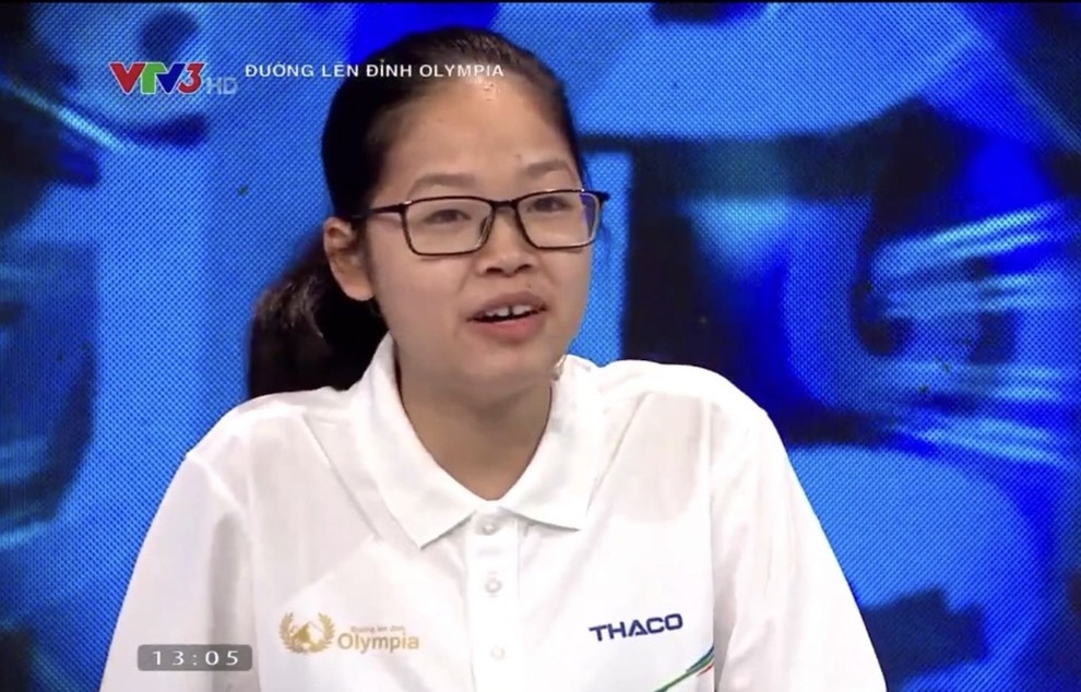 Nữ sinh Hà Nội san bằng kỷ lục sau 21 năm Đường lên đỉnh Olympia - 1 Nữ sinh Hà Nội san bằng kỷ lục sau 21 năm Đường lên đỉnh Olympia - 1