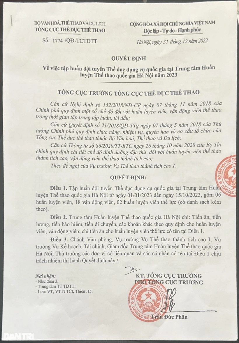 VĐV thể dục dụng cụ tiếp tục tố vùng tối ở nơi rèn luyện tuyển thủ quốc gia - 1