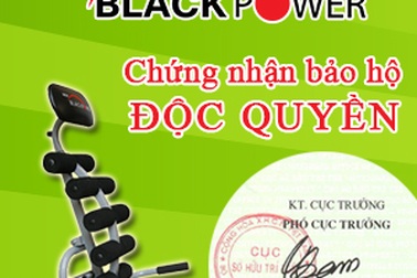 Sieuthitaigia.vn nhận giấy chứng nhận bảo hộ nhãn hiệu máy tập bụng Black Power