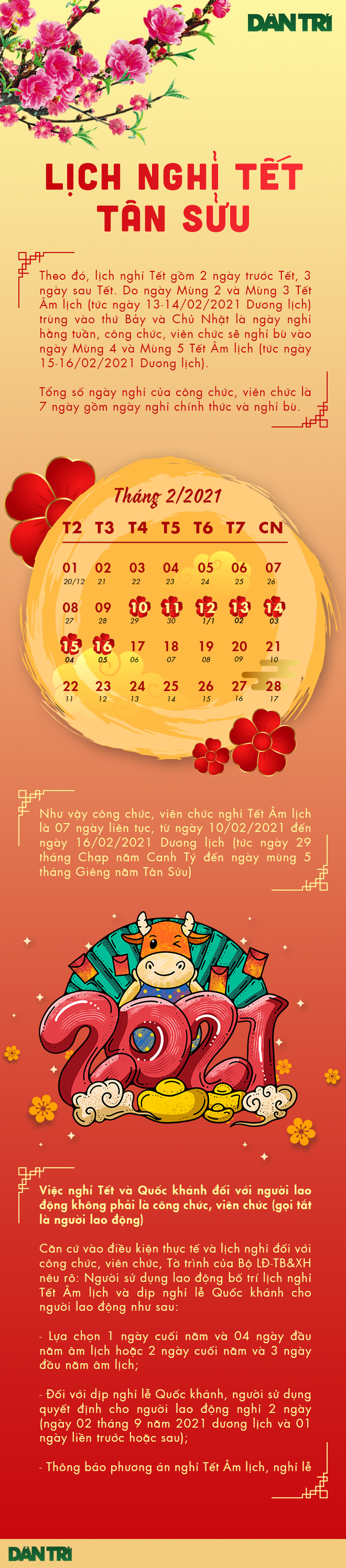Infographic: Lịch nghỉ Tết Nguyên đán Tân Sửu và Quốc khánh 2/9 - 1 Infographic: Lịch nghỉ Tết Nguyên đán Tân Sửu và Quốc khánh 2/9 - 1