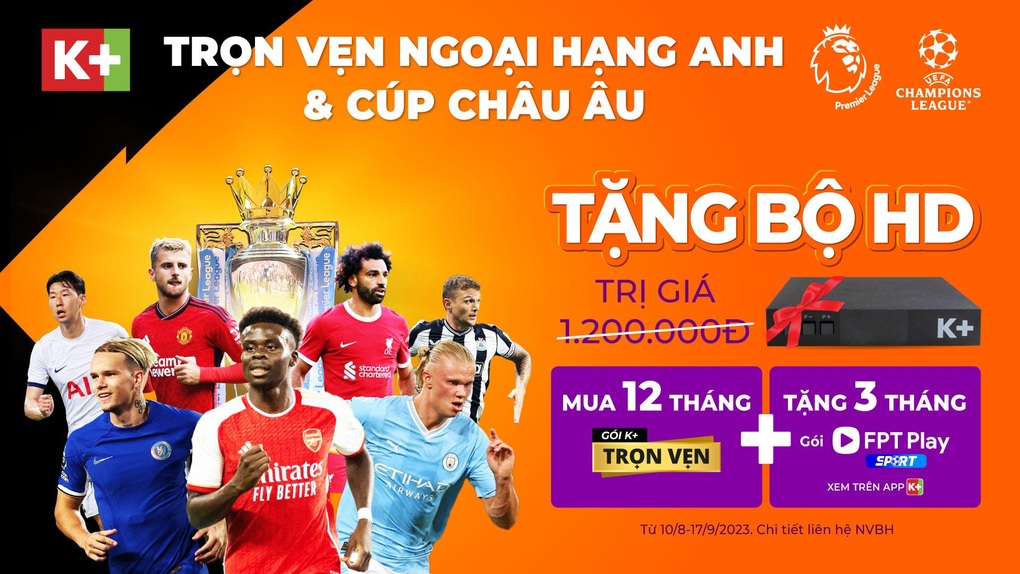 Ngoại hạng Anh 2023/24 khốc liệt trên K+: Ai cản nổi Man City? - 5 Ngoại hạng Anh 2023/24 khốc liệt trên K+: Ai cản nổi Man City? - 5