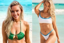 MC người Mỹ đẹp bốc lửa khi làm người mẫu áo tắm