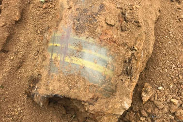 Phát hiện quả bom nặng 340kg khi san nền nhà