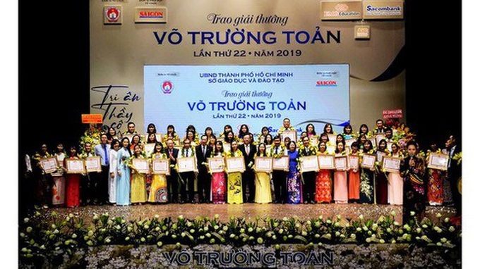 TPHCM: 50 cán bộ quản lý, giáo viên đạt giải thưởng Võ Trường Toản lần thứ 23  - Ảnh 2.