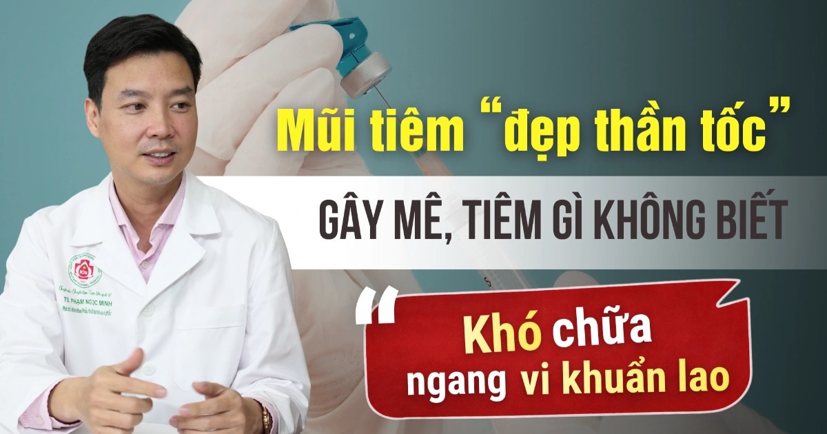 Da như tổ ong sau khi tiêm loại chất được quảng cáo cải lão hoàn đồng