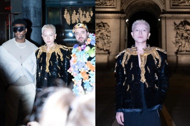 Call Me Duy tẩy trắng đầu khi dự show thời trang tại Pháp