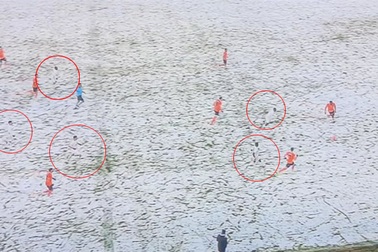 Trận đấu kỳ lạ: Khán giả căng mắt tìm cầu thủ... "tàng hình"