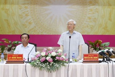 Tổng Bí thư Nguyễn Phú Trọng thăm, làm việc tại tỉnh Đồng Tháp