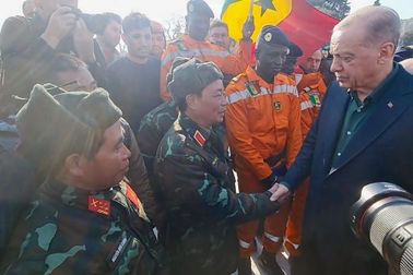 Tổng thống Thổ Nhĩ Kỳ cảm ơn lực lượng cứu nạn, cứu hộ quân đội Việt Nam