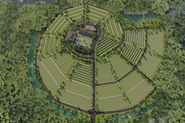 Hoa viên tưởng niệm Nirvana có thiết kế mang đậm nét Á Đông