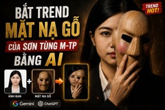 "Bắt trend" mặt nạ gỗ của Sơn Tùng M-TP bằng AI