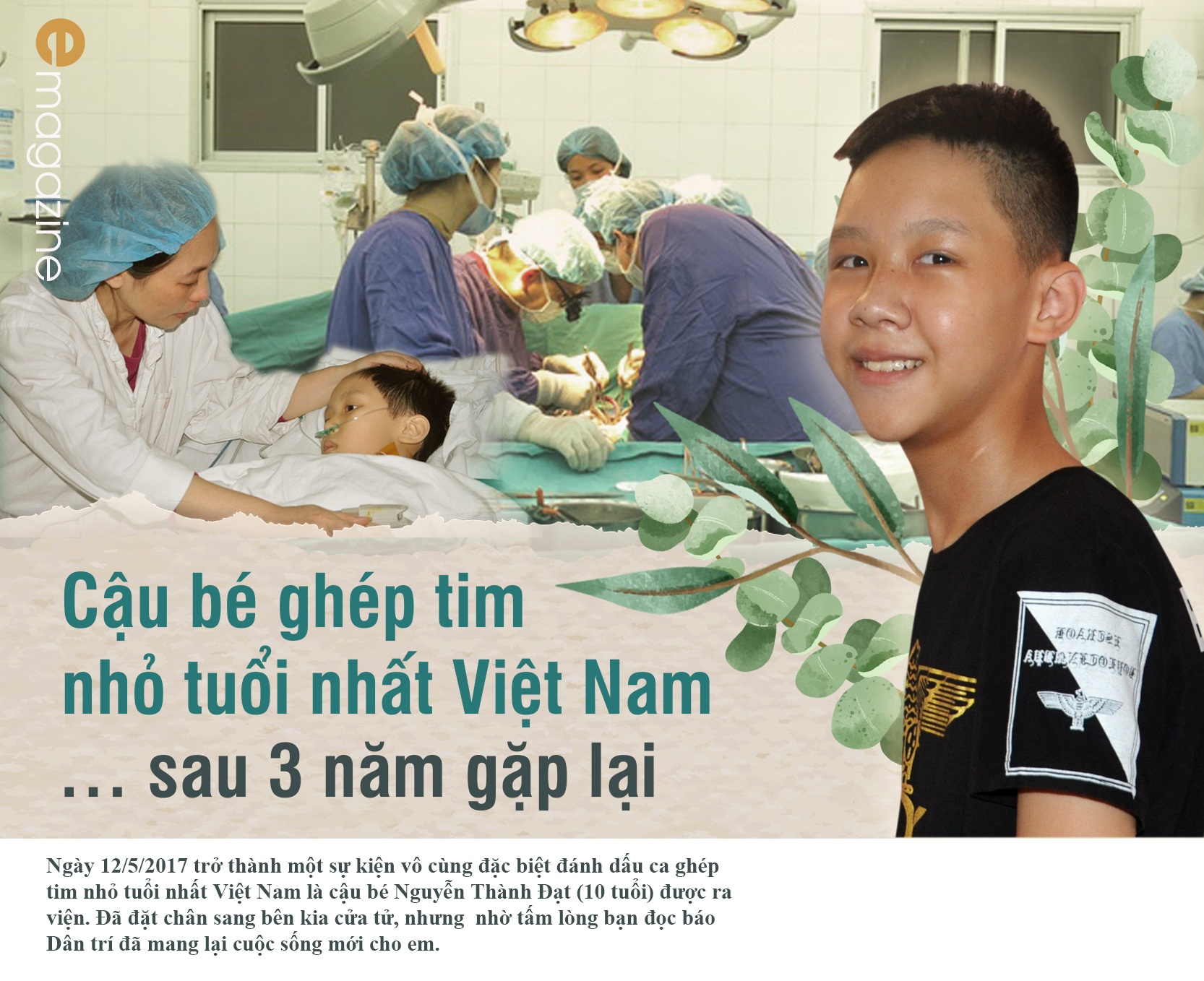 Cuộc sống bất ngờ của cậu bé ghép tim nhỏ tuổi nhất Việt Nam