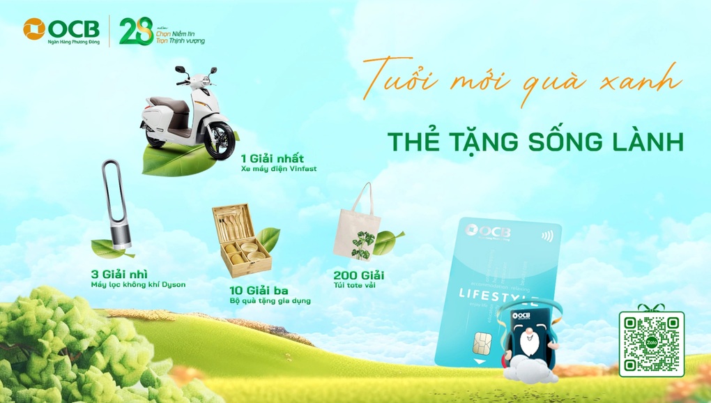 OCB mừng tuổi 28 với loạt quà tặng giá trị dành cho chủ thẻ - 1 OCB mừng tuổi 28 với loạt quà tặng giá trị dành cho chủ thẻ - 1