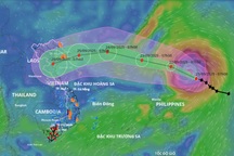 Bão Ragasa đạt cấp siêu bão khi đi vào Biển Đông
