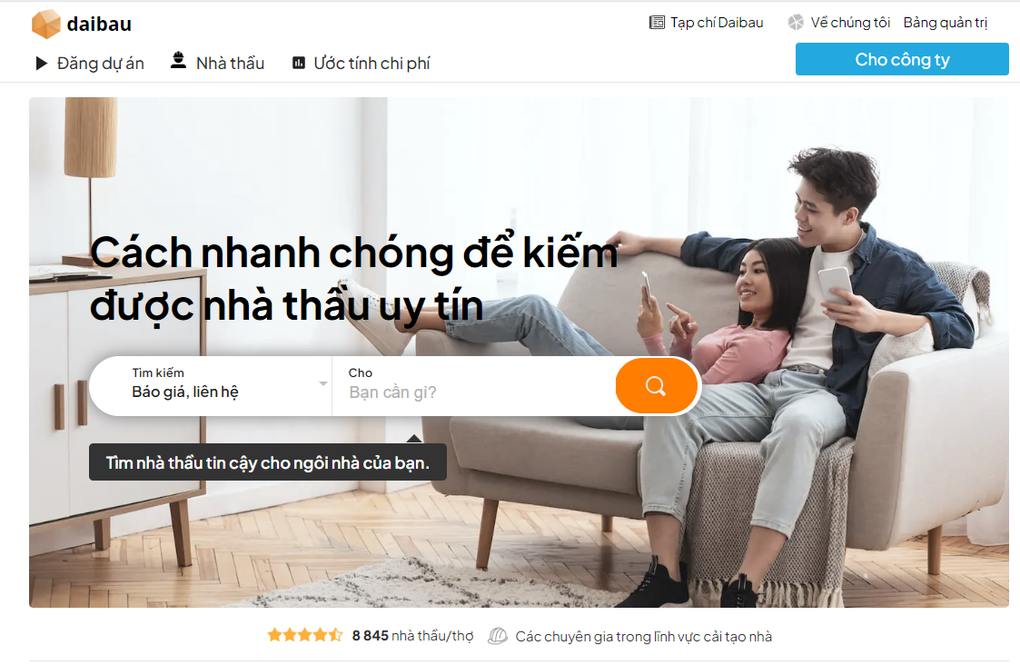 Tìm nhà thầu, thợ xây dựng nhanh chóng nhờ Daibau Việt Nam - 1 Tìm nhà thầu, thợ xây dựng nhanh chóng nhờ Daibau Việt Nam - 1