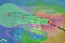 Bão Talim đang đi nhanh, 8 địa phương nguy cơ ngập lụt do mưa bão