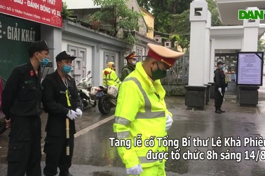 Công tác chuẩn bị trước lễ viếng nguyên Tổng Bí thư Lê Khả Phiêu