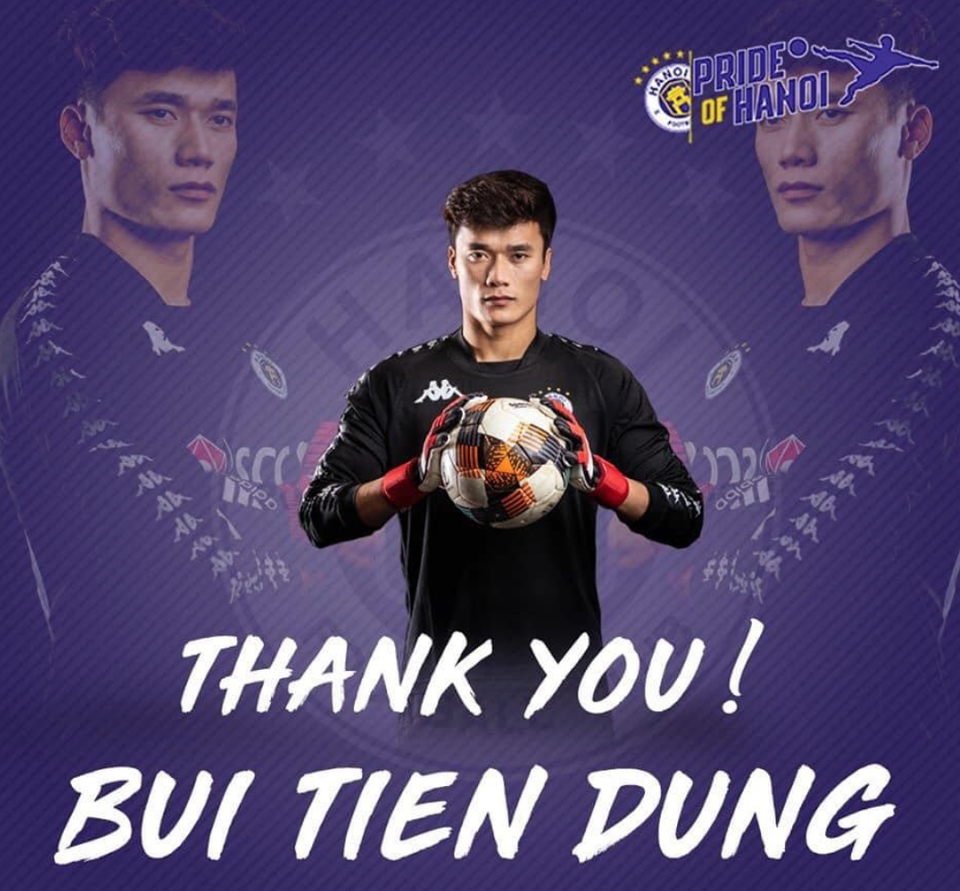 Thủ thành Bùi Tiến Dũng viết tâm thư cảm ơn CLB Hà Nội - 1 Thủ thành Bùi Tiến Dũng viết tâm thư cảm ơn CLB Hà Nội - 1