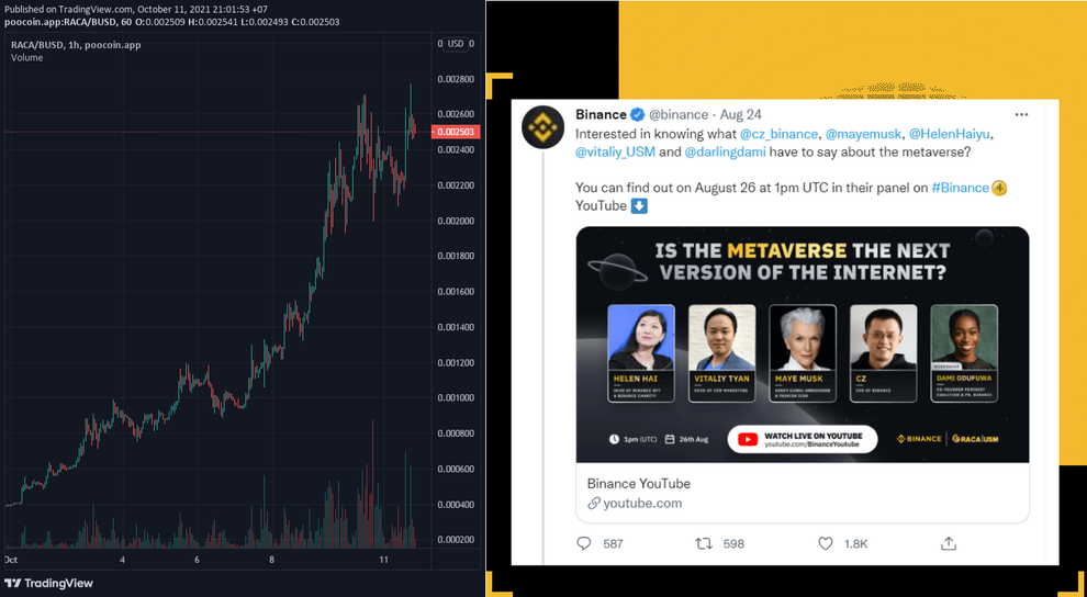Tiền ảo được mẹ của Elon Musk hỗ trợ tăng giá phi mã - 1 Tiền ảo được mẹ của Elon Musk hỗ trợ tăng giá phi mã - 1