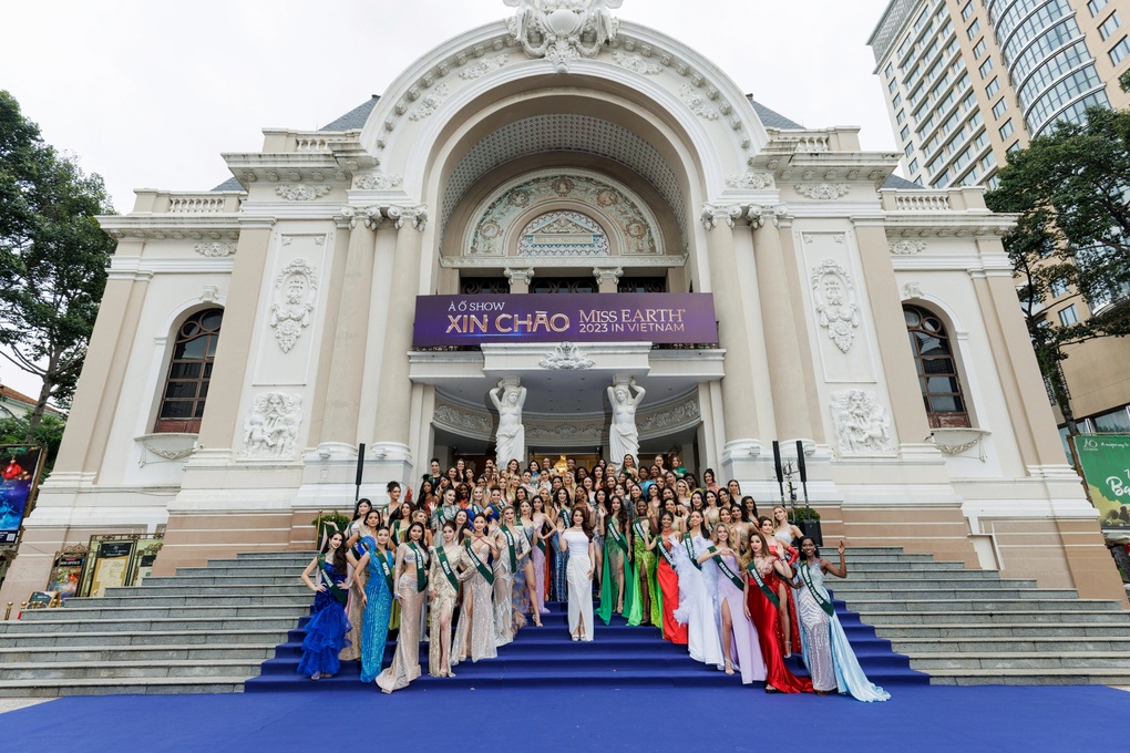 90 thí sinh Hoa hậu Trái đất 2023 khoe sắc tại Nhà hát TPHCM - 6 90 thí sinh Hoa hậu Trái đất 2023 khoe sắc tại Nhà hát TPHCM - 6