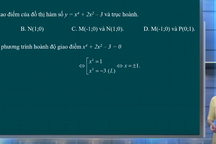 Ôn tập môn Toán thi tốt nghiệp THPT: Sự tương giao của các đồ thị