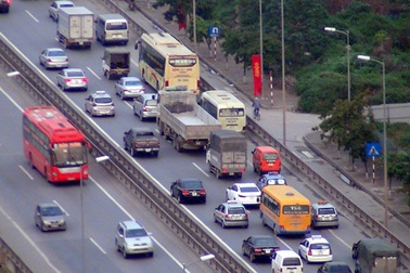 Đề xuất hạ tốc độ tối đa tại đường trên cao Hà Nội