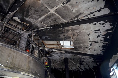 Cháy lớn thiêu rụi Nhà văn hóa Thiếu nhi tỉnh Điện Biên