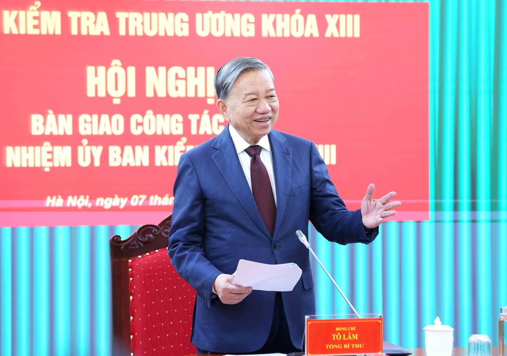 Tổng Bí thư Tô Lâm dự Hội nghị bàn giao công tác của Chủ nhiệm Ủy ban Kiểm tra Trung ương - 1