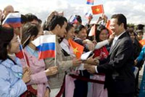 Thủ tướng Nguyễn Tấn Dũng đến St. Petersburg