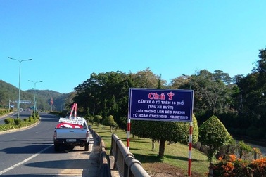 Cấm xe ô tô trên 16 chỗ lên đèo Prenn từ mùng 3-6 Tết
