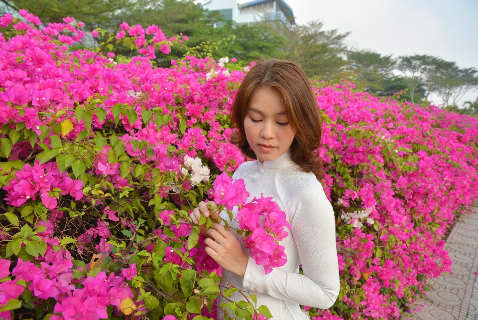 Giới trẻ tha hồ sống ảo bên tường hoa giấy cực đẹp ở Sài Gòn - 6 Giới trẻ tha hồ sống ảo bên tường hoa giấy cực đẹp ở Sài Gòn - 6