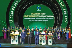 Lần thứ 8 liên tiếp VietinBank được vinh danh Thương hiệu quốc gia Việt Nam