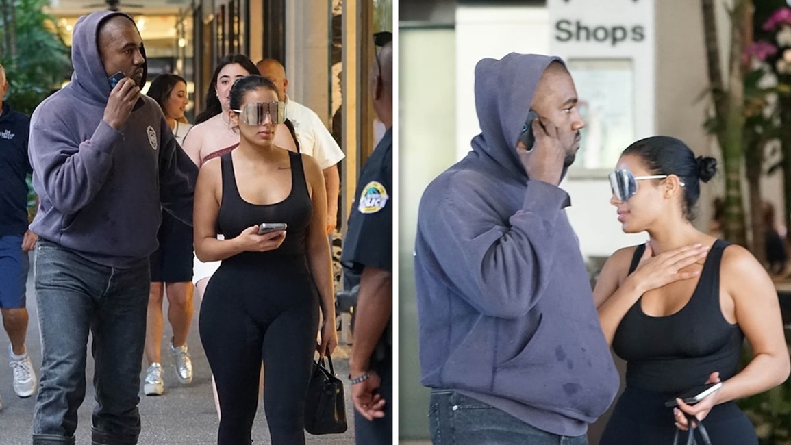 Tình mới của Kanye West giống Kim Kardashian như chị em - 1 Tình mới của Kanye West giống Kim Kardashian như chị em - 1
