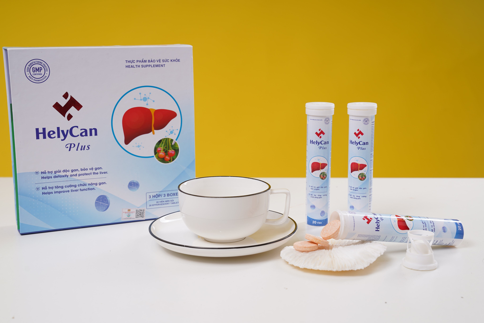 Viên sủi Helycan Plus: Hỗ trợ Thải độc gan, tăng cường chức năng gan an toàn, hiệu quả - 2 Viên sủi Helycan Plus: Hỗ trợ Thải độc gan, tăng cường chức năng gan an toàn, hiệu quả - 2