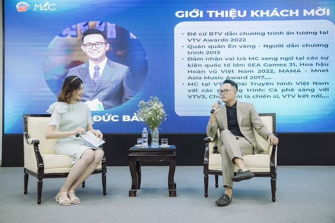 MC Đức Bảo chia sẻ tại Chương trình.